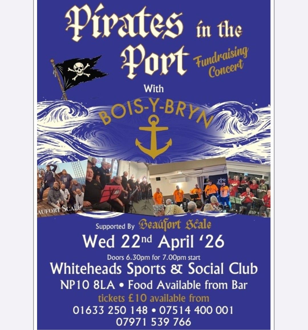 Pirates in the Port fundraiser poster